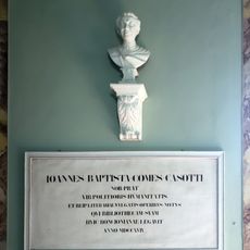 Commemorative plaque and bust of Giovanni Battista Casotti