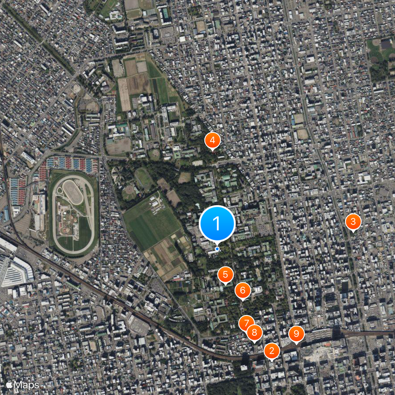 Hokkaido University Map