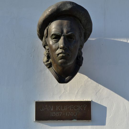 Kópia rodného domu J. Kupeckého, tabuľa pamätná