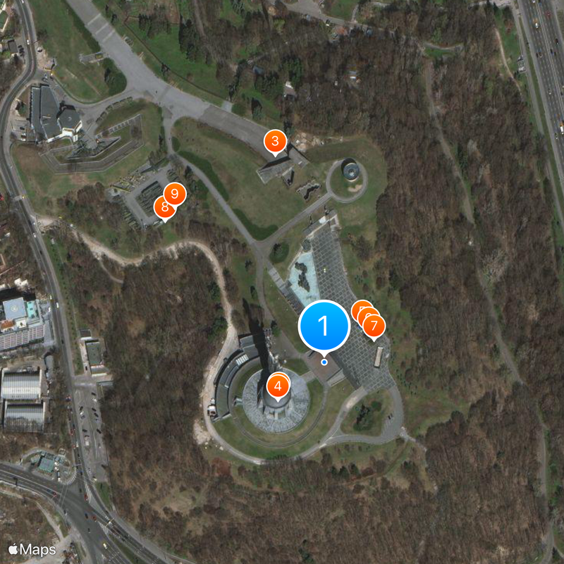 National Museum of the History of Ukraine in World War II Mapa