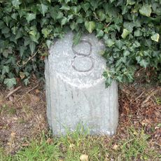 Milestone, exit of Armathwaite Hall