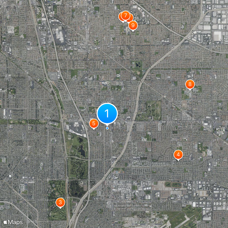 Hawaiian Gardens Map
