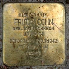 Stolperstein dedicated to Frieda Cohn