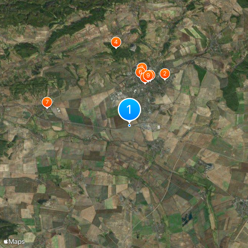 Bundesautobahn 38 Mapa