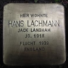 Stolperstein en memoria de Hans Lachmann