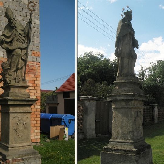 Sochy svatého Prokopa a svatého Jana Nepomuckého