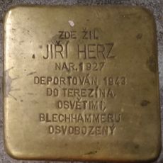 Stolperstein dedicated to Jiří Herz