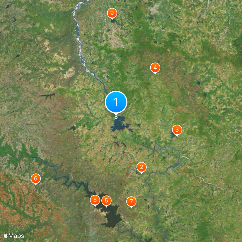 Nizam Sagar Map
