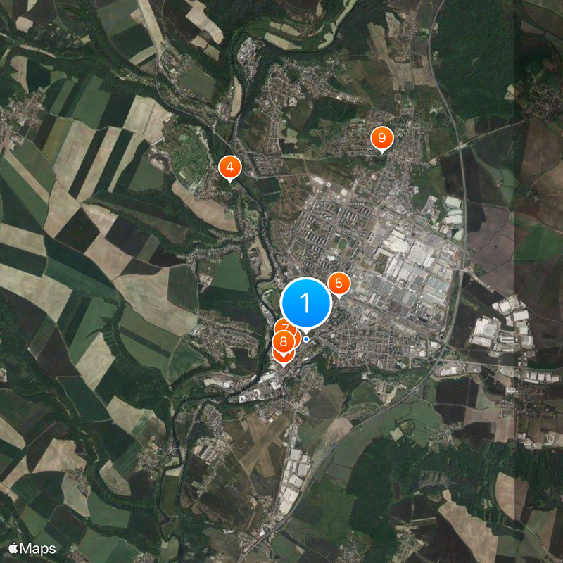 Mladá Boleslav Mappa