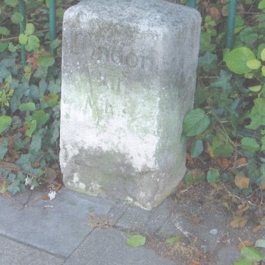 Milestone, London Road, North Cheam, by Elmcroft Community Centre