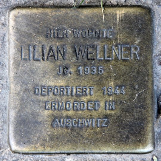 Stolperstein en memoria de Lilian Wellner