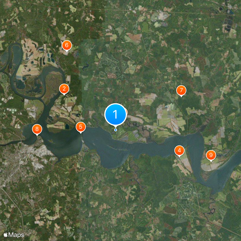 Berkeley Plantation Map