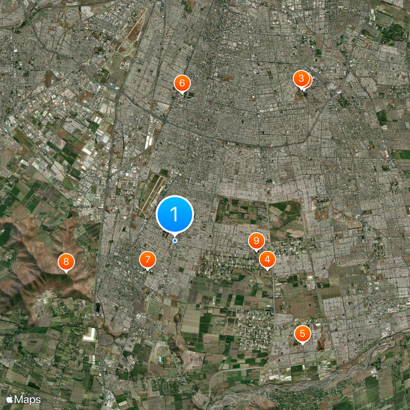 Hospital El Pino Map