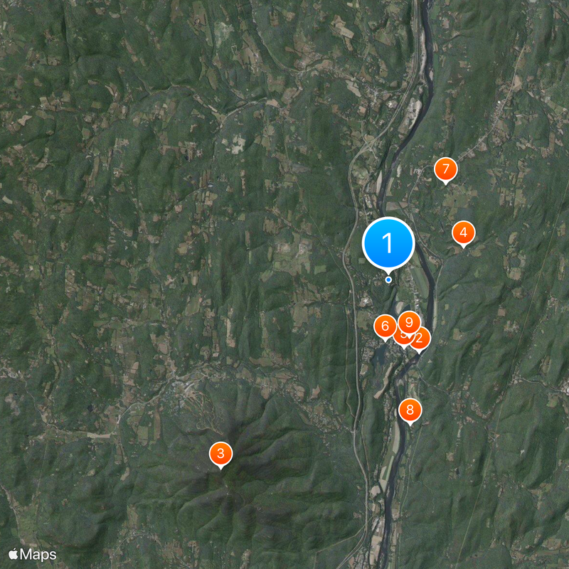 Juniper Hill Farm-Maxwell Evarts House Map