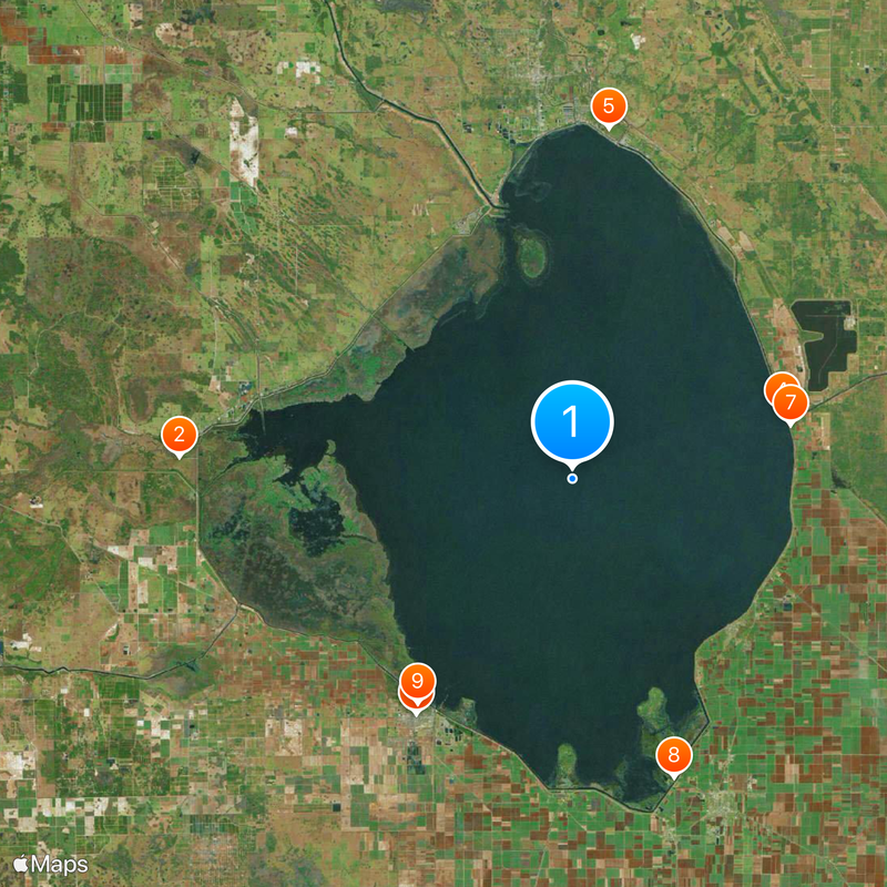 Lake Okeechobee Map