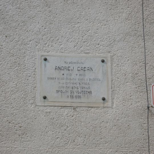 Pamätná fara, tabuľa pamätná