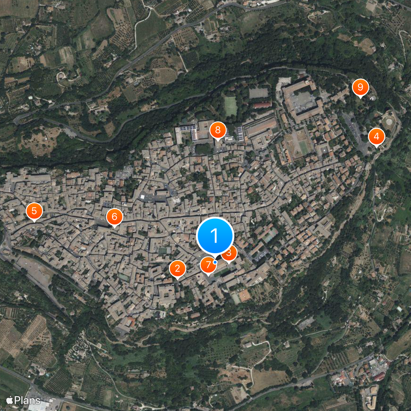 Cathédrale d'Orvieto Carte