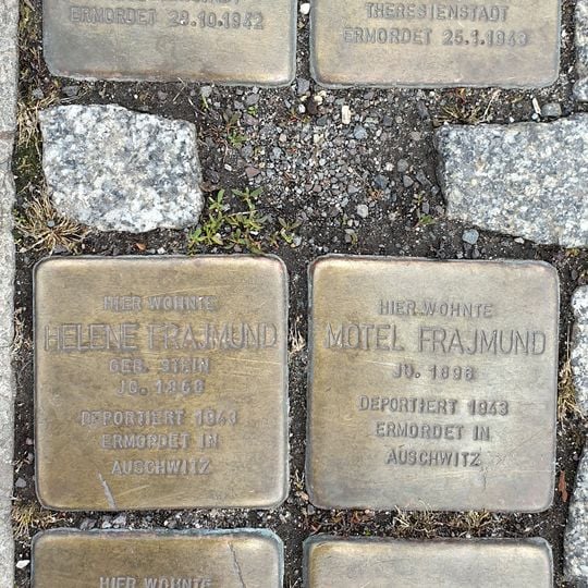Stolperstein dedicated to Denny Frajmund