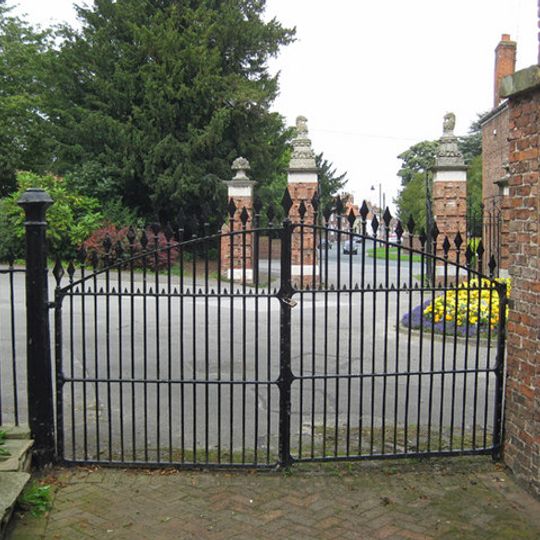 Gate Piers To Baysgarth And Garden Wall And Attached Lodges To North Of The House
