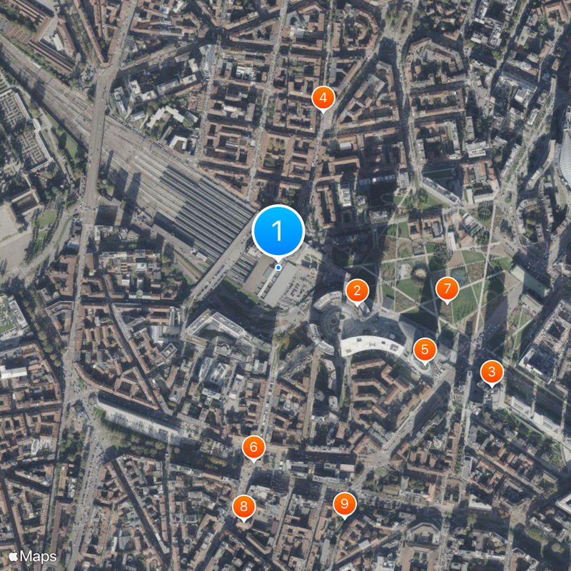 Milano Porta Garibaldi railway station Map