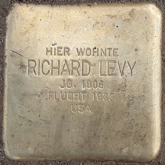 Stolperstein für Richard Levy
