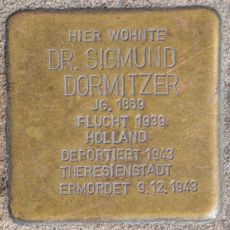 Stolperstein dedicato a Sigmund Dormitzer