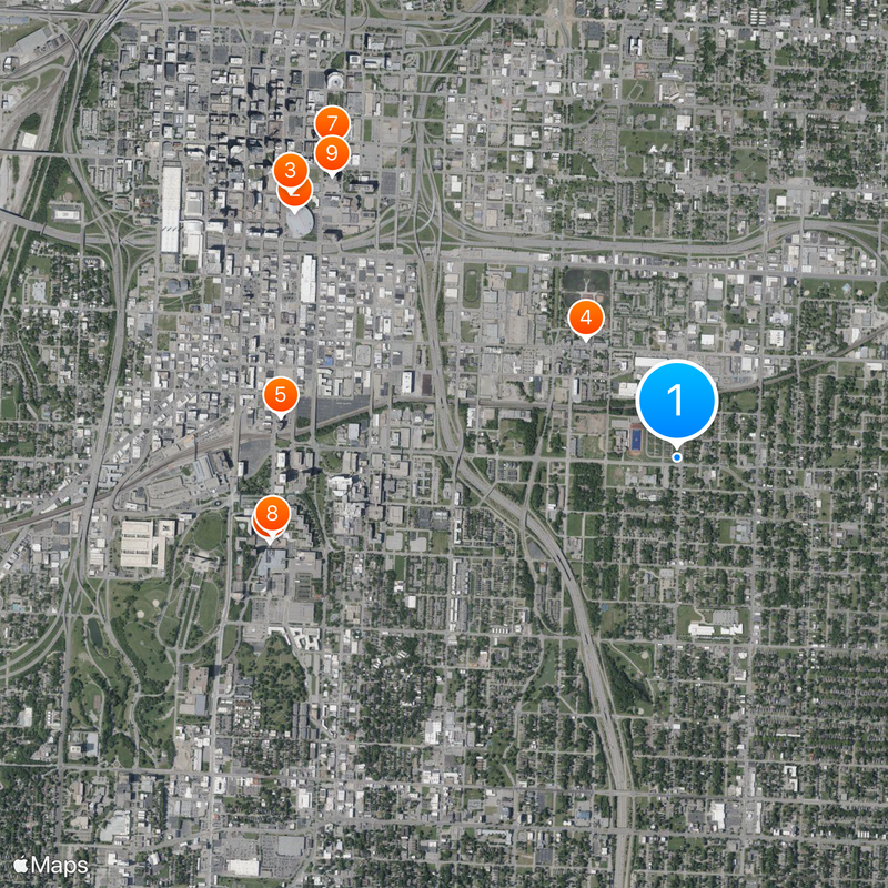 Municipal Stadium Map