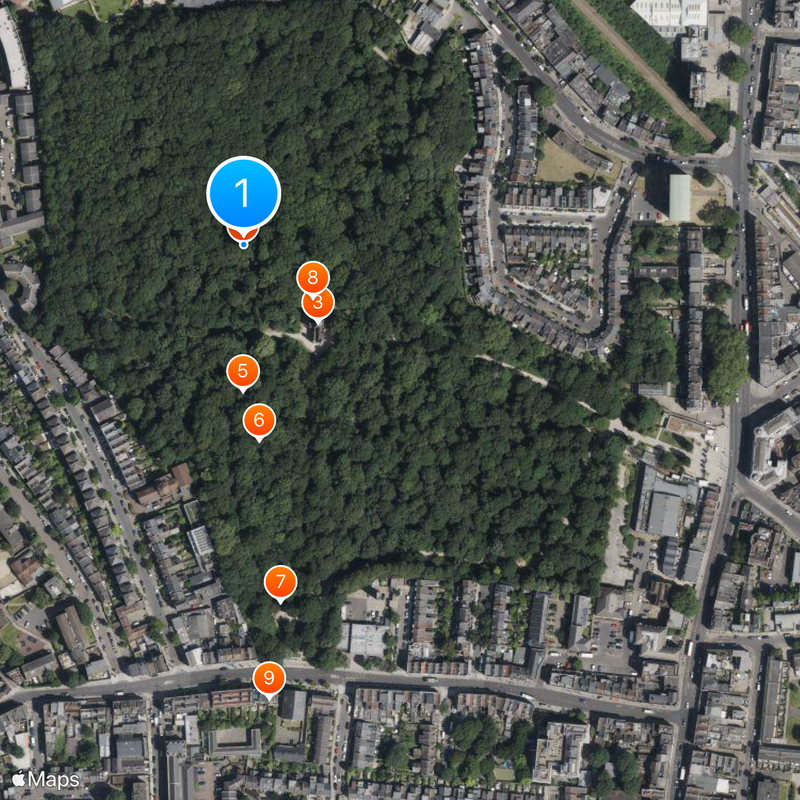Abney Park Cemetery Mappa