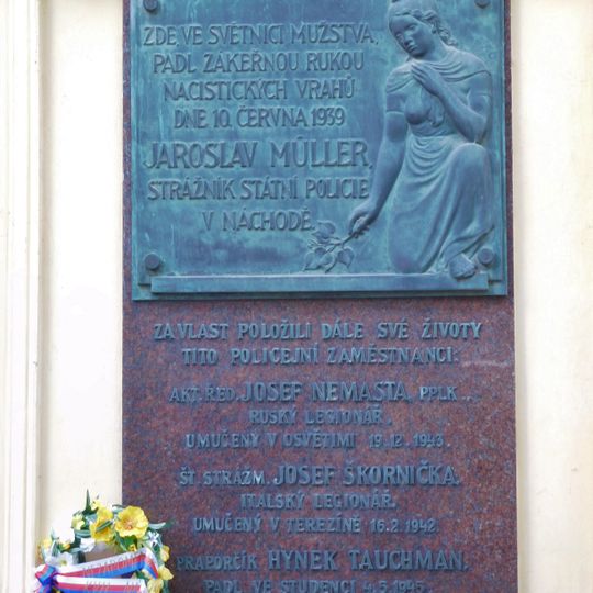 WWII victims memorial plaque