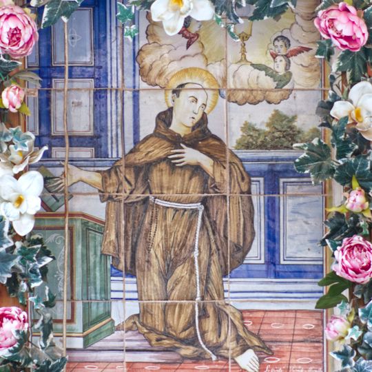 Ceramic panel of Saint Paschal Baylon