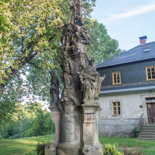 Holy Trinity column in Krásná