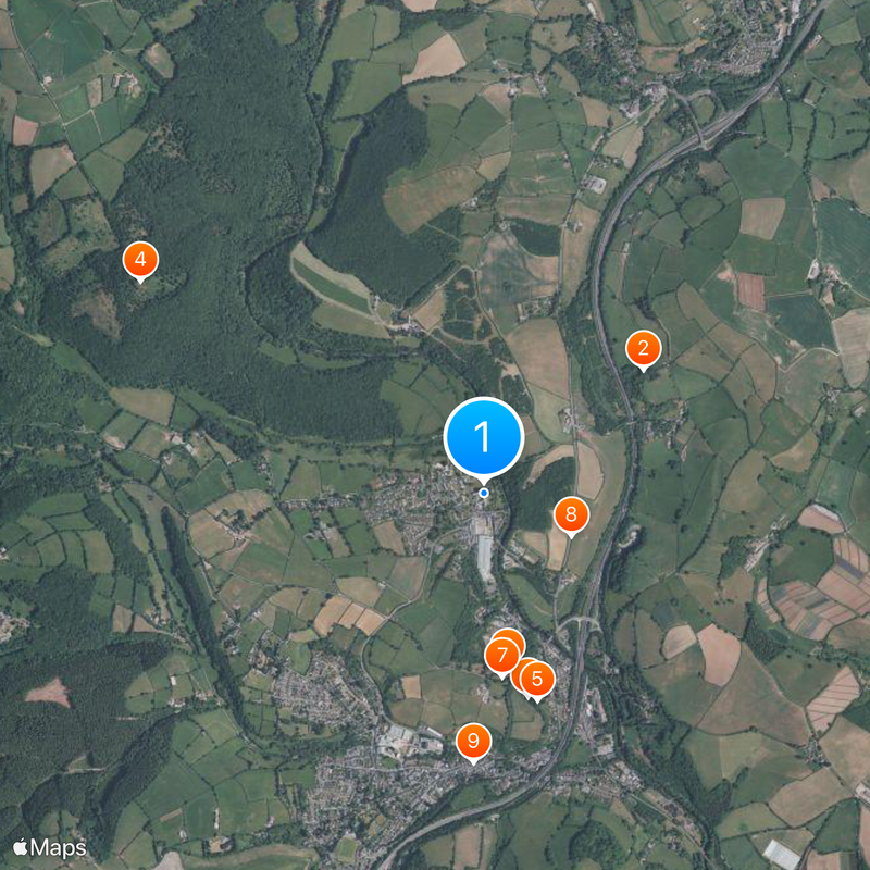 Buckfast Abbey Kaart