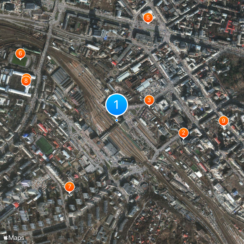 Kyiv Passenger Railway Station Map