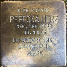 Stolperstein dedicated to Rebecka Herz