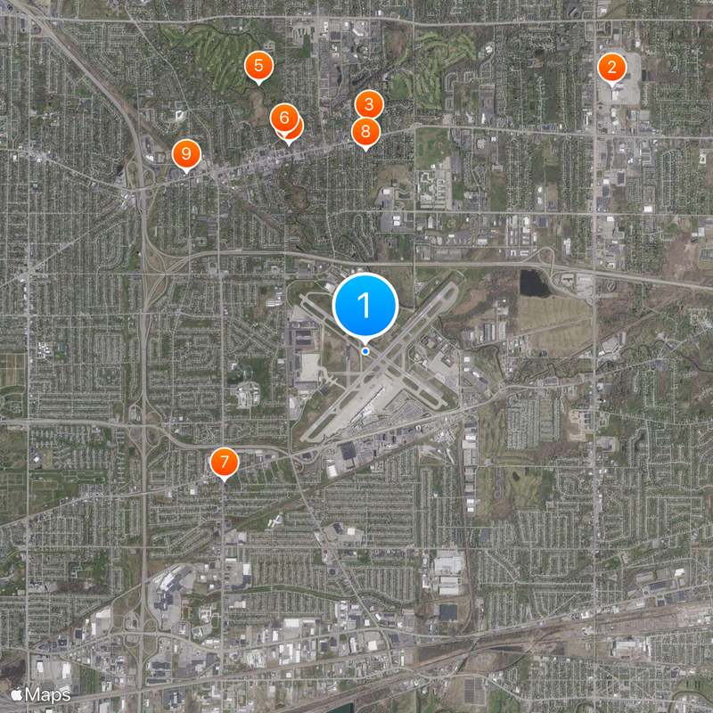 Buffalo Niagara International Airport Map