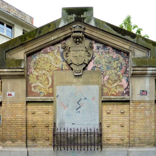 Plan de l'ancien quartier du Temple