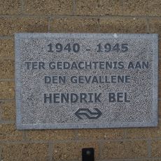 Plaquette in het NS-station