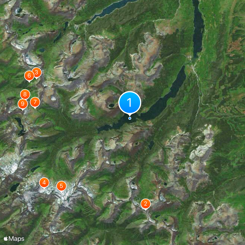 Lac Saint Mary Carte