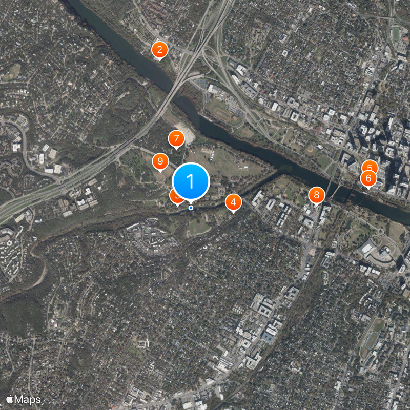 Barton Springs Pool Map