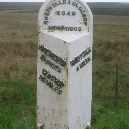 Milepost Approximately 80 Metres West Of Driveway To Moscar Cross Farm