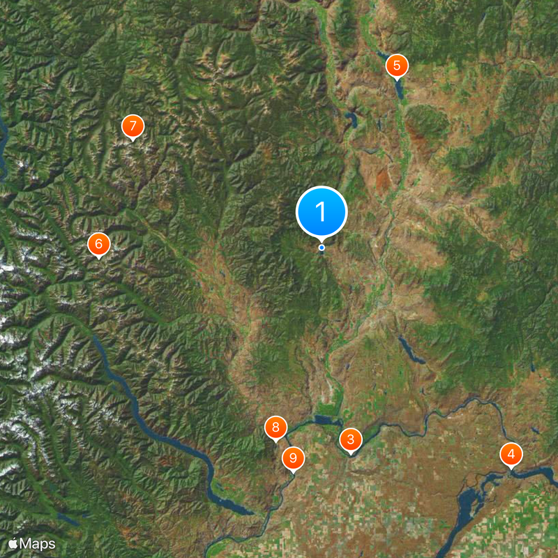 Okanogan County Karte