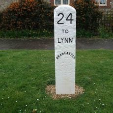 Milestone, W of jct with Dale End, Brancaster Staithe