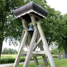 Wooden bell tower in Spanga