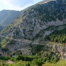 Tibetan bridge in Castelsaraceno