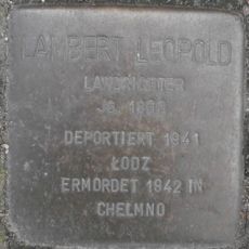 Stolperstein en memoria de Lambert Leopold