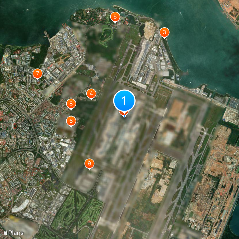 Jewel Changi Airport Carte