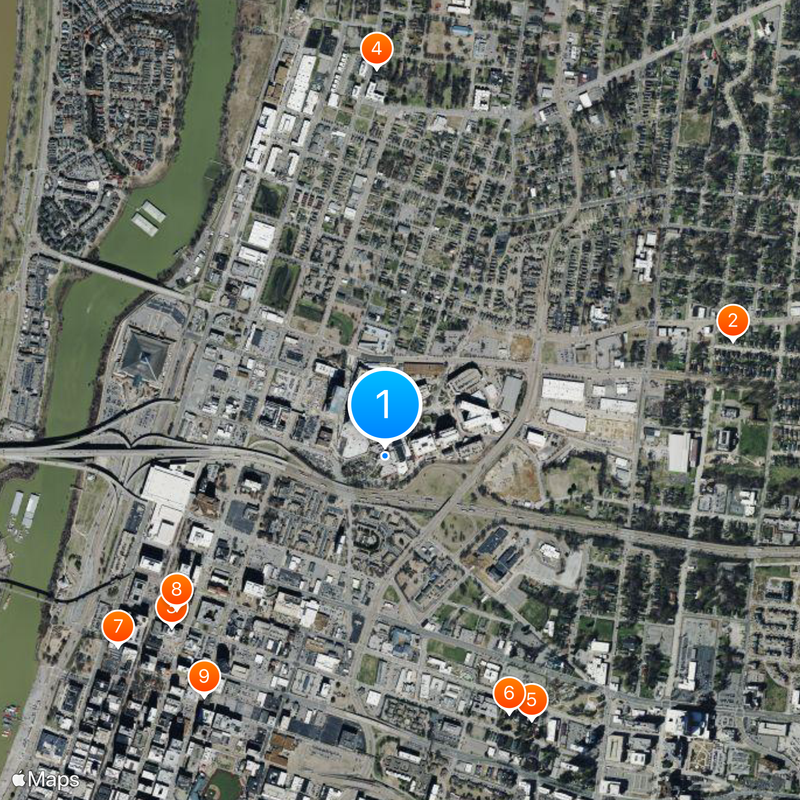St. Jude Children's Research Hospital Map