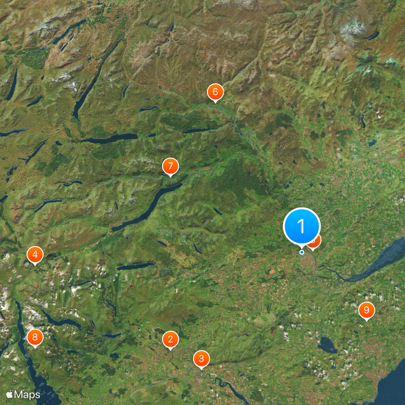 Perth and Kinross Map