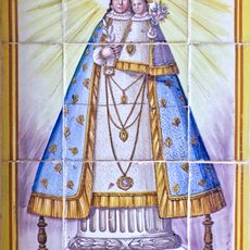 Ceramic panel of Our Lady of Consolation
