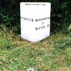 Milepost Outside Lower Brook House